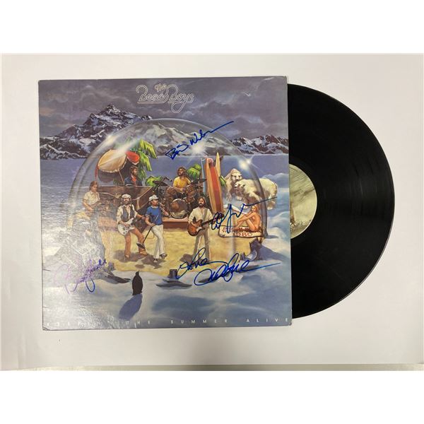Autograph Signed Beach Boys Summer Alive Vinyl