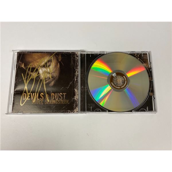 Autograph Signed Bruce Springsteen Devils & Dust CD