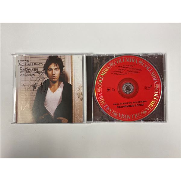 Autograph Signed Bruce Springsteen Darkness On The Edge of Town CD