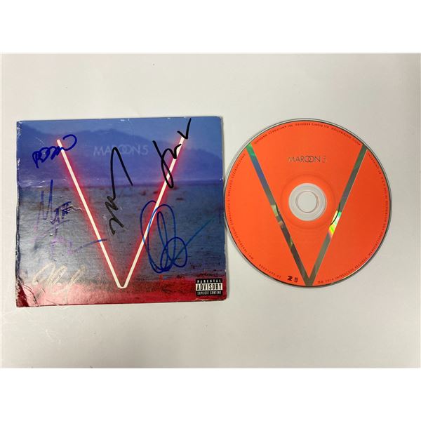 Autograph Signed Maroon 5 V CD