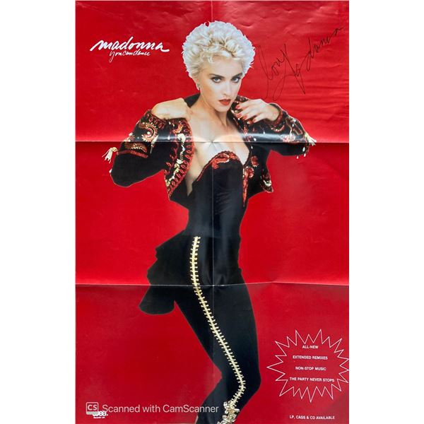 Autograph Signed Madonna Poster