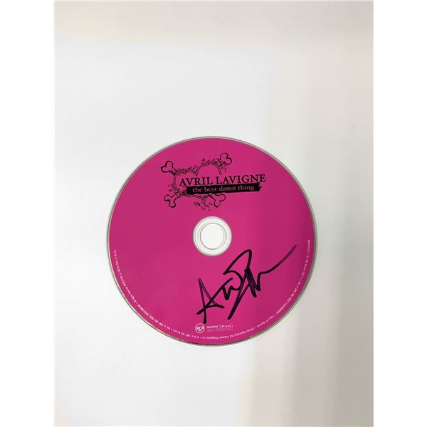 Autographed Avril Lavigne CD Disc