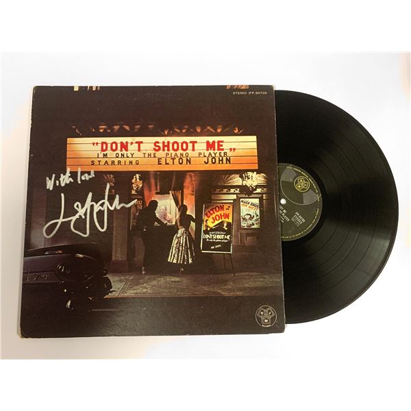 Autograph Elton John Vinyl