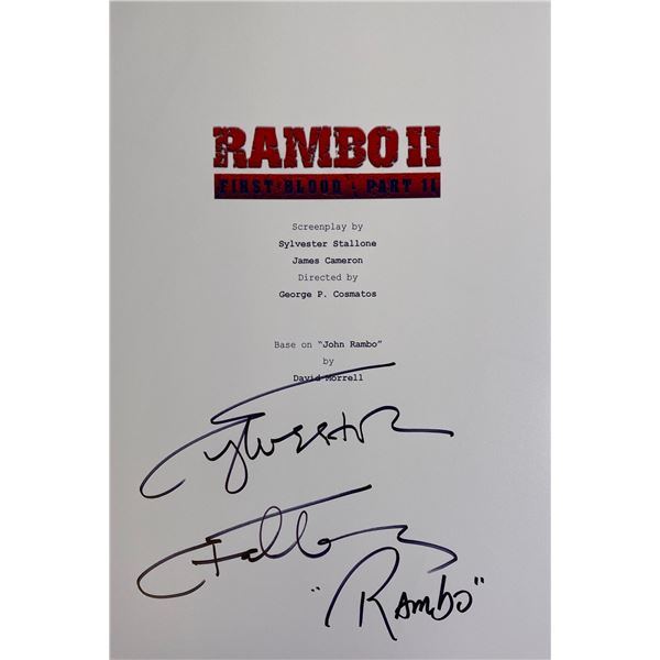 Autograph Rambo II Script Cover