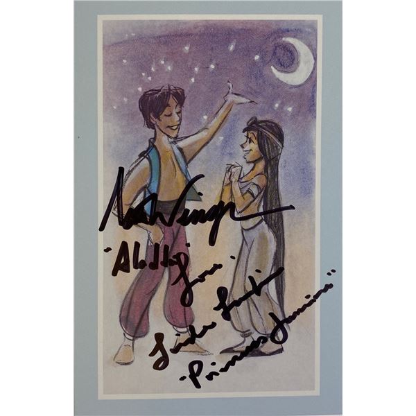 Autograph Aladdin Disney Card