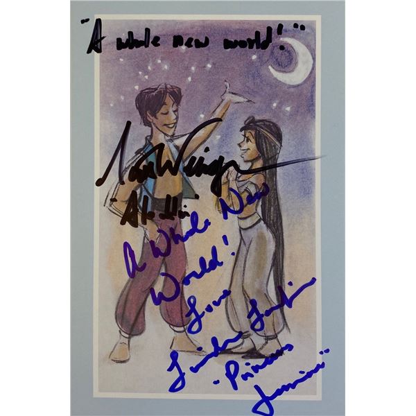 Autograph Aladdin Disney Card