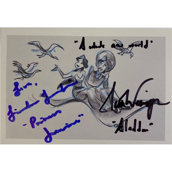 Autograph Aladdin Disney Card