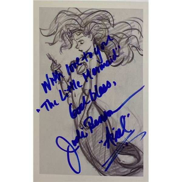 Autograph Little Mermaid Disney Card