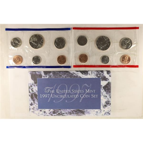 1997 US MINT SET (UNC) P/D (WITH ENVELOPE)