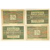 Image 1 : 4-1920 GERMAN 10 MARK BANK NOTES