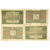Image 2 : 4-1920 GERMAN 10 MARK BANK NOTES
