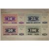 Image 1 : 5-1992 YUGOSLAVIAN CRISP UNC BILLS: 10 DINARA,