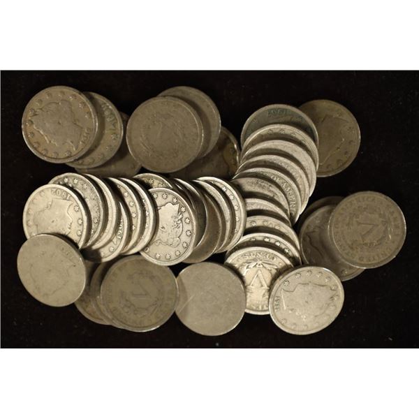 ROLL OF 40-ASSORTED LIBERTY  V  NICKELS 1900-1912