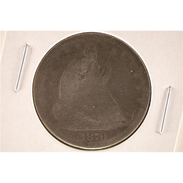 1876 SEATED LIBERTY HALF DOLLAR
