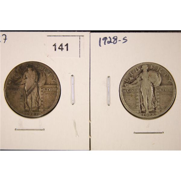 1927 & 1928-S STANDING LIBERTY QUARTERS