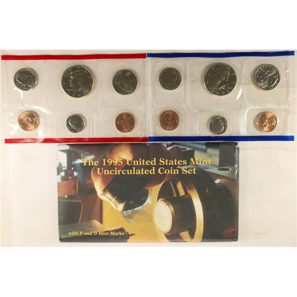 1995 US MINT SET (UNC) P/D (WITH ENVELOPE)