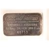 Image 1 : 1 TROY OZ .999 FINE SILVER ENGELHARD INGOT