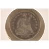 Image 1 : 1857 SILVER SEATED LIBERTY HALF DIME