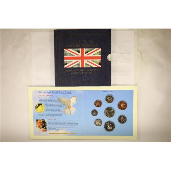 1995 UNITED KINGDOM BRILLIANT UNC COIN COLLECTION