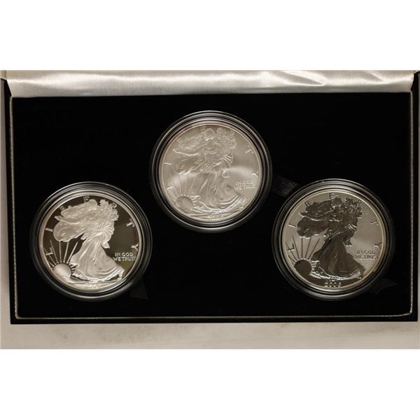 2006 AMERICAN SILVER EAGLE 3 COIN 20TH ANNIVERSARY