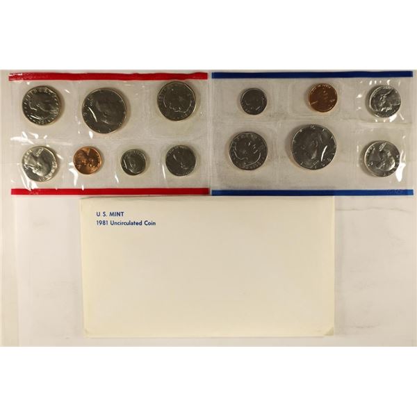 1981 US MINT SET (UNC) P/D/S (WITH ENVELOPE)