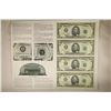 Image 1 : 1995 UNCUT SHEET OF 4-$5 FEDERAL RESERVE NOTES