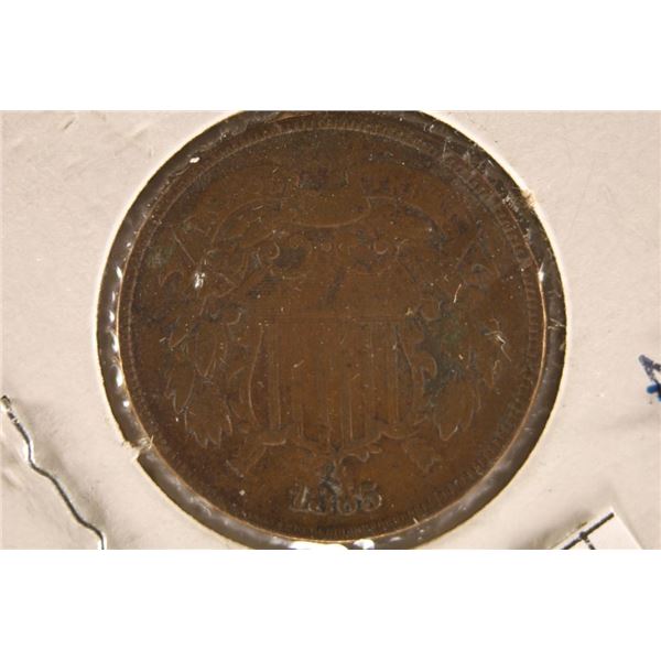 1865 U.S. 2 CENT PIECE