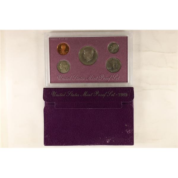 1989 US PROOF SET (WITH BOX)