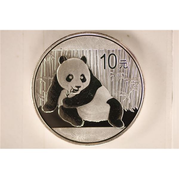 2015 CHINA 10 YUAN SILVER PANDA COIN PROOF LIKE