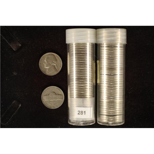 2 ROLLS OF JEFFERSON NICKELS: 1938-D-1957-D