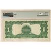 Image 2 : 1899 LARGE SIZE $1 BLACK EAGLE SILVER CERTIFICATE