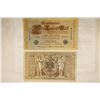 Image 2 : 2-1910 GERMAN 1000 MARK BANK NOTES