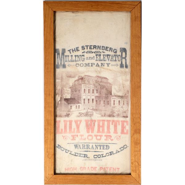 Framed Lily White Flour Sack, Boulder [153745]