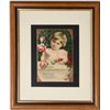 Image 1 : Child with Flowers Advertising Diecut, Framed [154445]