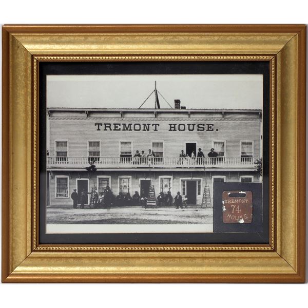 Tremont House Framed Photo and Luggage Tag [153747]