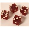 Image 1 : Set of 4 Numbered Dice from Frontier Casino in Las Vegas [153185]