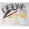 Image 1 : Richard Wagner Beer Steins, 4, 2 Daggers and Metal Deer Head [154513]
