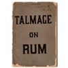 Image 1 : Talmage on Rum, temperance sermons; 1886 [153290]
