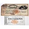 Image 1 : Two Colorado RN-F Imprinted Checks -not in Castenholz [151820]