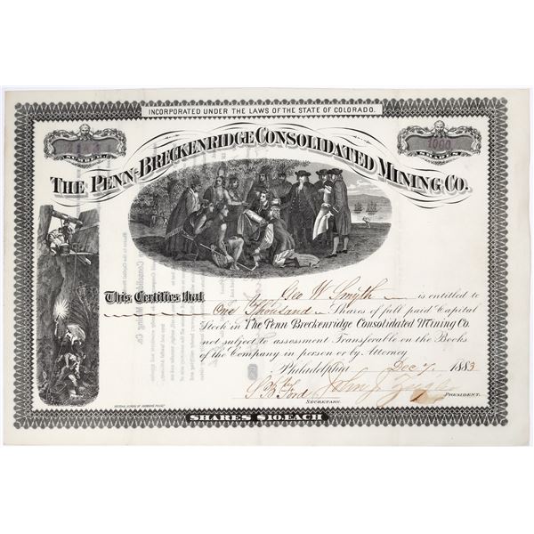 Penn-Breckenridge Consolidated Mining Co. Stock Certificate [155314]