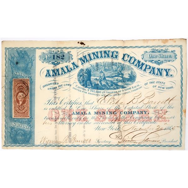 Amala Mining Company Stock Certificate [155304]