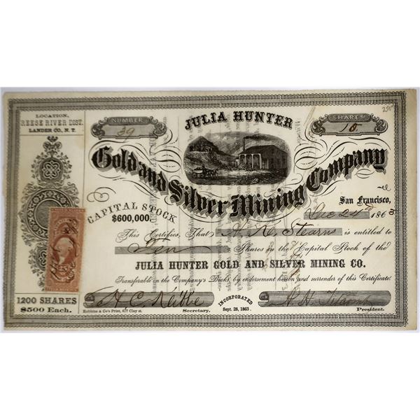 Julia Hunter Gold and Silver Mining Company Stock [144380]