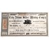 Image 1 : Lady Adams Silver Mining Company Stock with Goddess of Gold vignette [144183]