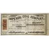 Image 1 : Imperial Coal Company Stock with Mark Twain provenance [144353]