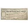 Image 1 : Eureka Como G&S M.C. Stock Certificate #1 [144415]