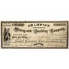 Image 1 : Champion Consolidated Mining & Smelting Stock; rare Diamond District [144409]