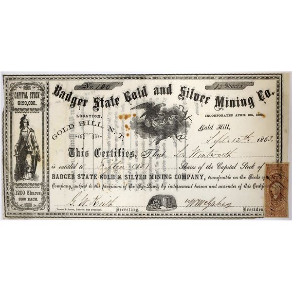 Badger State Gold and Silver MC Stock: Gold Hill, N. T. [144384]