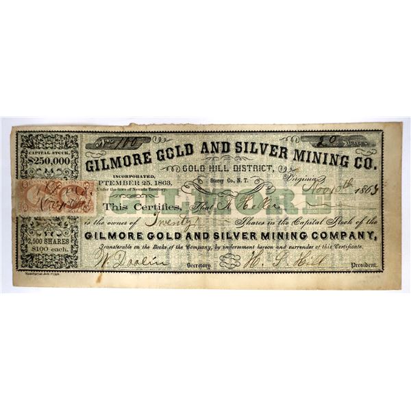 Gilmore G&S MC Stock with rare Enterprise Job Print [144363]