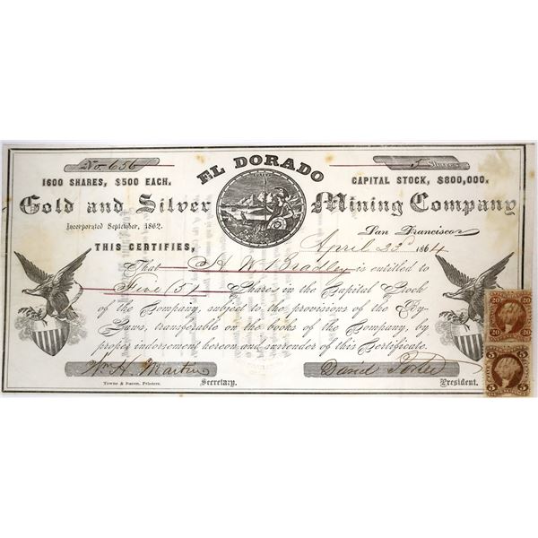 El Dorado Gold & Silver Mining Company Stock Certificate [144393]
