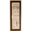 Image 1 : Choctaw Line 4th July Broadside, Framed [153746]